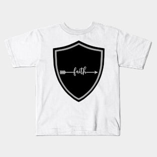 Shield Of Faith. Kids T-Shirt